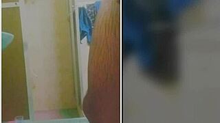 Brazilian Young 18+ Bathing With Huge Cock Cumshot