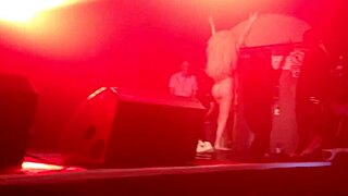 Lady Gaga Stripping on Show