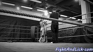 bigtitted eurobabe hints at wrestling with a lesbian beauty in intimate ways