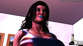 Pro Wrestler Diva Bent Over in Doggystyle Domination