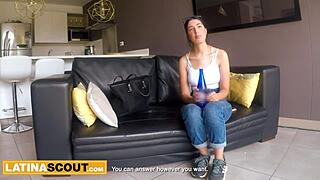 Amateur Colombian model pounded at fake interview