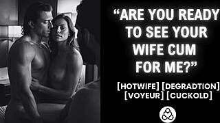 Desperate Wife Fucked in Front of Husband Real Couple Amateur Cuckold Humiliation