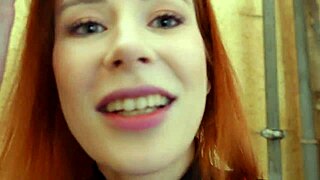 Damn! Vlogger Gets Sloppy BJ in Hallway from Busty Chick!