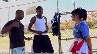 may lee with two big black guys