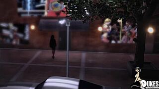 Pro Wrestler Diva Bent Over in Doggystyle Domination