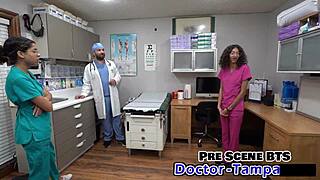 dr tampa picks first nurse for kinky backstage action