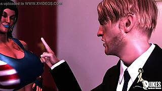 Pro Wrestler Diva Bent Over in Doggystyle Domination