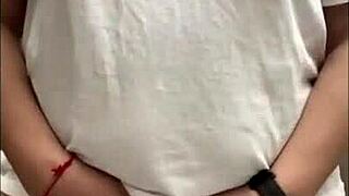 Flashing my ass in the public store turns me on, so I had to masturbate in the restroom