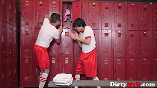 Penny barber as milf coach fucks two horny teen students orally and anally