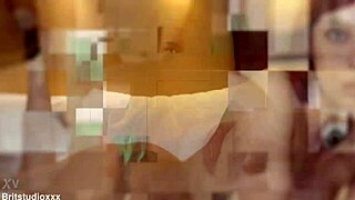 British alt student masturbates at party until orgasm