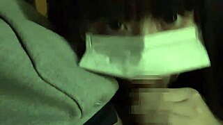 Brunette with big tits uses vibrator in public for rough wet action