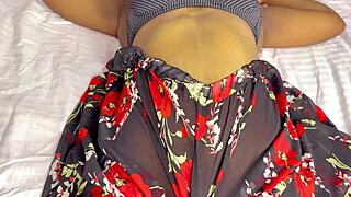 She begs me to cum inside her pink tight pussy