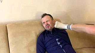 They humiliate the teacher with spit domination