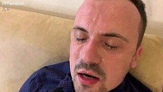 They humiliate the teacher with spit domination