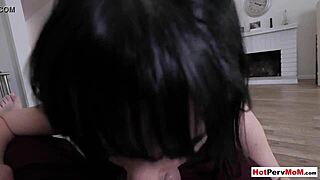 Spending time with my busty milf stepmom before stepdad arrives