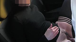 i flashed 2 dicks to the teacher and she fucks me in the car in public place - misscreamy