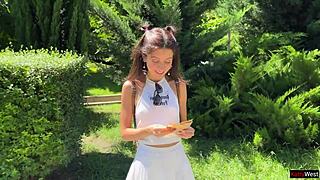 Public Pickup Turns into Rough Teen 18+ Gangbang with Double Penetration Creampie