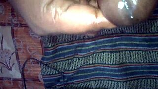 Watch this Mallu guy stroke oily cock to cum!