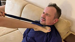 They humiliate the teacher with spit domination