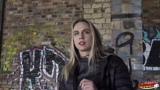 German Scout - Hard Anal Casting Sex for Russian Girl Aura Sin with Round Ass by Big Dick Agent