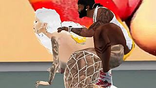 Horny Slut Barbie City Gets Ghetto Pornstar Agent's Cock Inside Her Holes 6