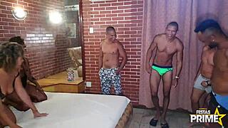 Suruba After The Party Prime – Big Ass Gangbang With Monster Cocks!