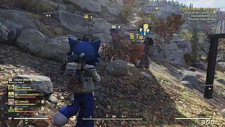 CrazyCat Fucks 8 Virgins in Wild Fallout 76 Action Scene.