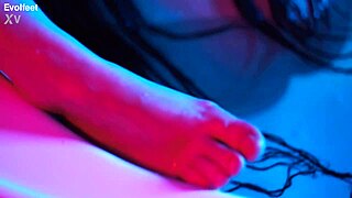 lesbians in bathtub engage in foot fetish threesome