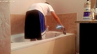 Tidying Up the Bathroom with Casual Flair