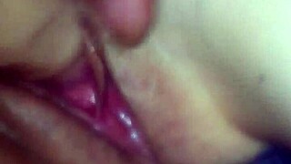 i'm banging my girlfriend's pussy hard with a naughty dildo