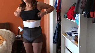 Stepson Watches And Gropes Beautiful Curvy MILF's Tits For Big Cumshots