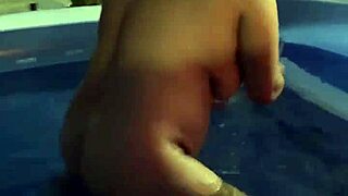 Mature Latina milf wishes you were in the pool with her.