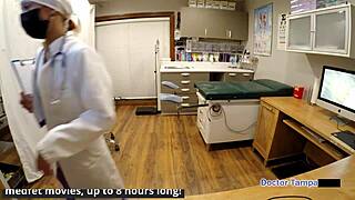 dr tampa conducts tampa university entrance physical on blaire celeste