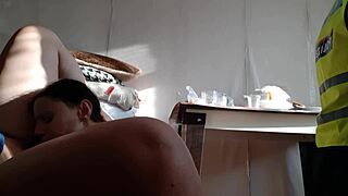 police women in lesbian threesome