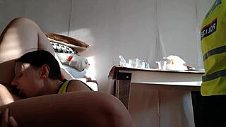 police women in lesbian threesome