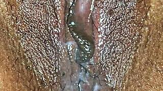 Sexy Latina Milf Gets Creampie Cum Juicy Ass Pussy Lips!