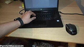 Teen Secretary Sucks Cock Under Desk With Ball Licking And Deepthroat Until Cum