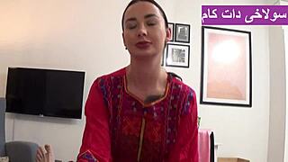 Big ass Afghan housewife fucks hard at home.