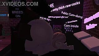 look at this puta in roblox getting fucked by monster cock!