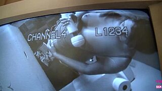 Blonde Nina Rae Sucks Big Dick at Glory Hole While Using Toy!