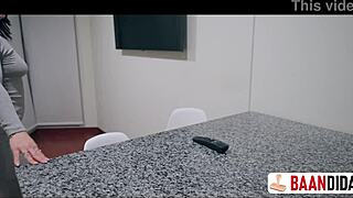 my first job turns into getting fucked by a hot woman in the dorm