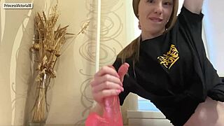 I’m Obsessed with Sucking and Riding My Girlfriend’s Dildo!