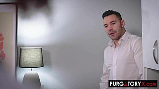 naomie stark sucks pierced nipples in purgatoryx cheating scene.