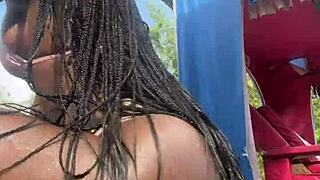 Hey, check out this public pussy flashing in Jamaica