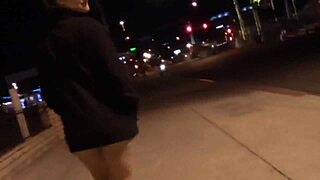 Amateurs Flash and Perform Public Blowjob Leading to Orgasmic Sex in Las Vegas Hotel