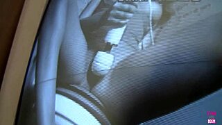 Blonde Nina Rae Sucks Big Dick at Glory Hole While Using Toy!