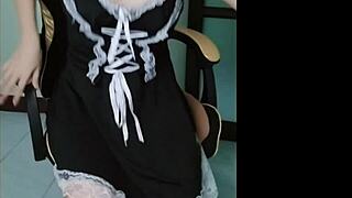 I got wild with Thai AV star Ninewthai in erotic maid cosplay.