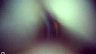 Amateur interracial couple does reverse cowgirl riding with blowjob