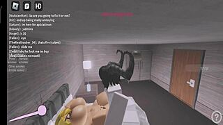 i got fucked by a devil on roblox, sucking his monster cock and getting my ass pounded, add me too