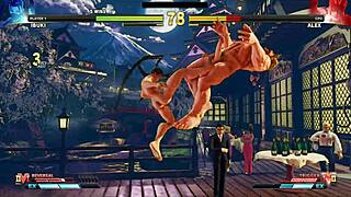 street fighter randomness with nude outdoor fights and public nudity 😏